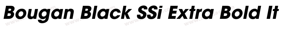Bougan Black SSi Extra Bold Italic字体转换